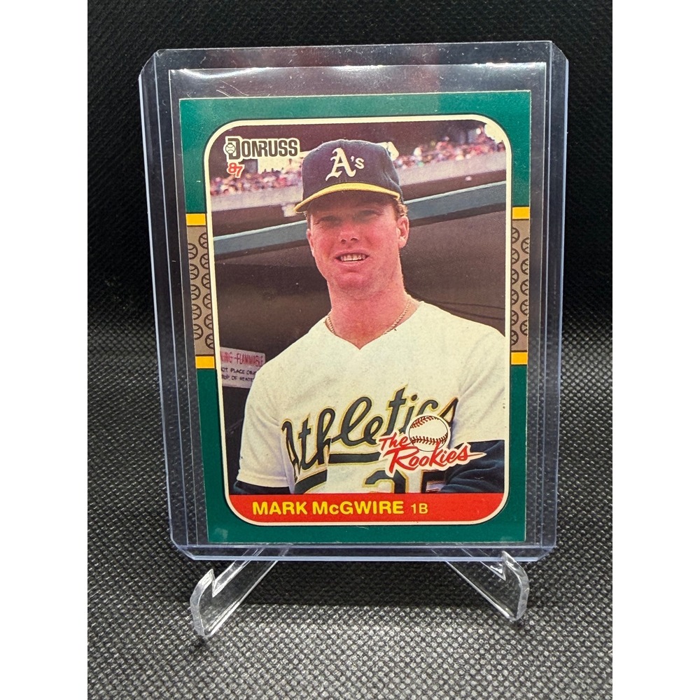 1987 Donruss The Rookies Mark McGwire 1 Oakland Athletics Baseball Card Nm+